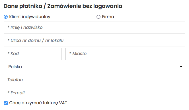 Checkbox field during order placement