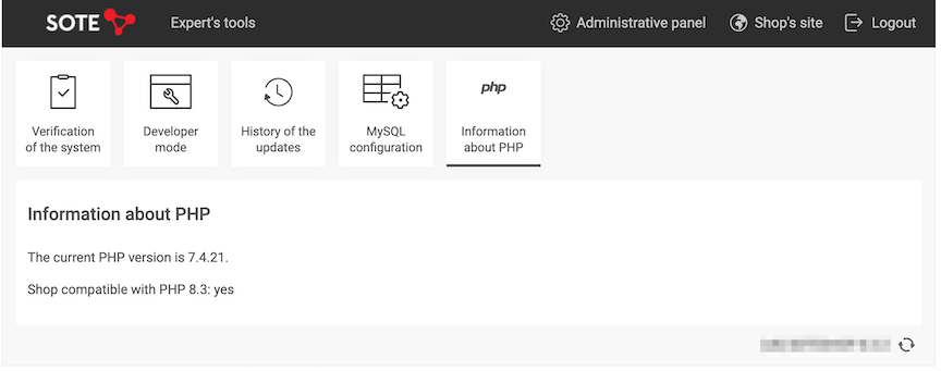 Store compatible with PHP 8.x