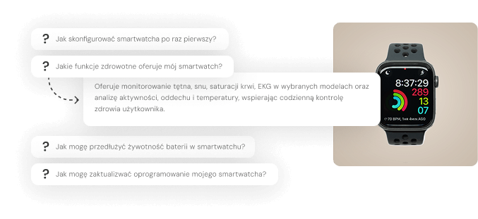 Answer customer questions with AI