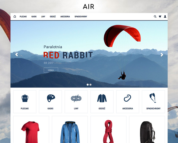 Free graphic design as standard - Air Sports