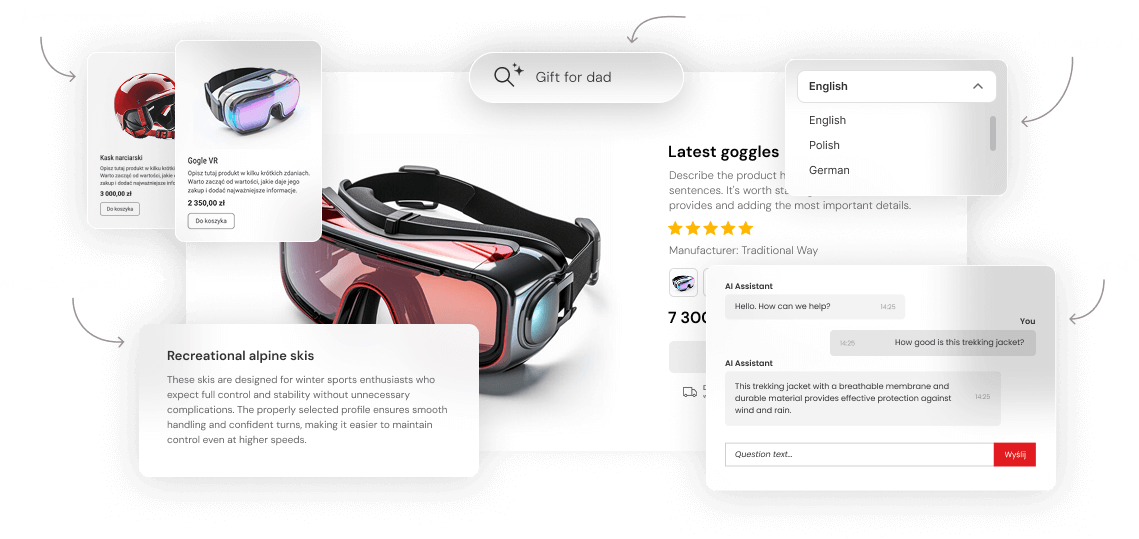 Online store with AI support